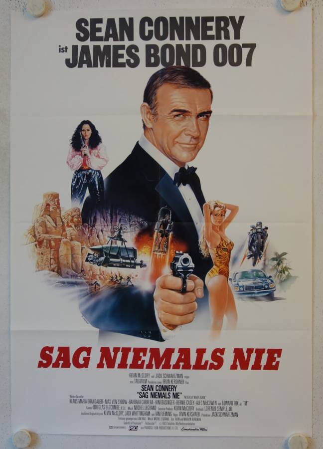 Never say never again original release german movie poster